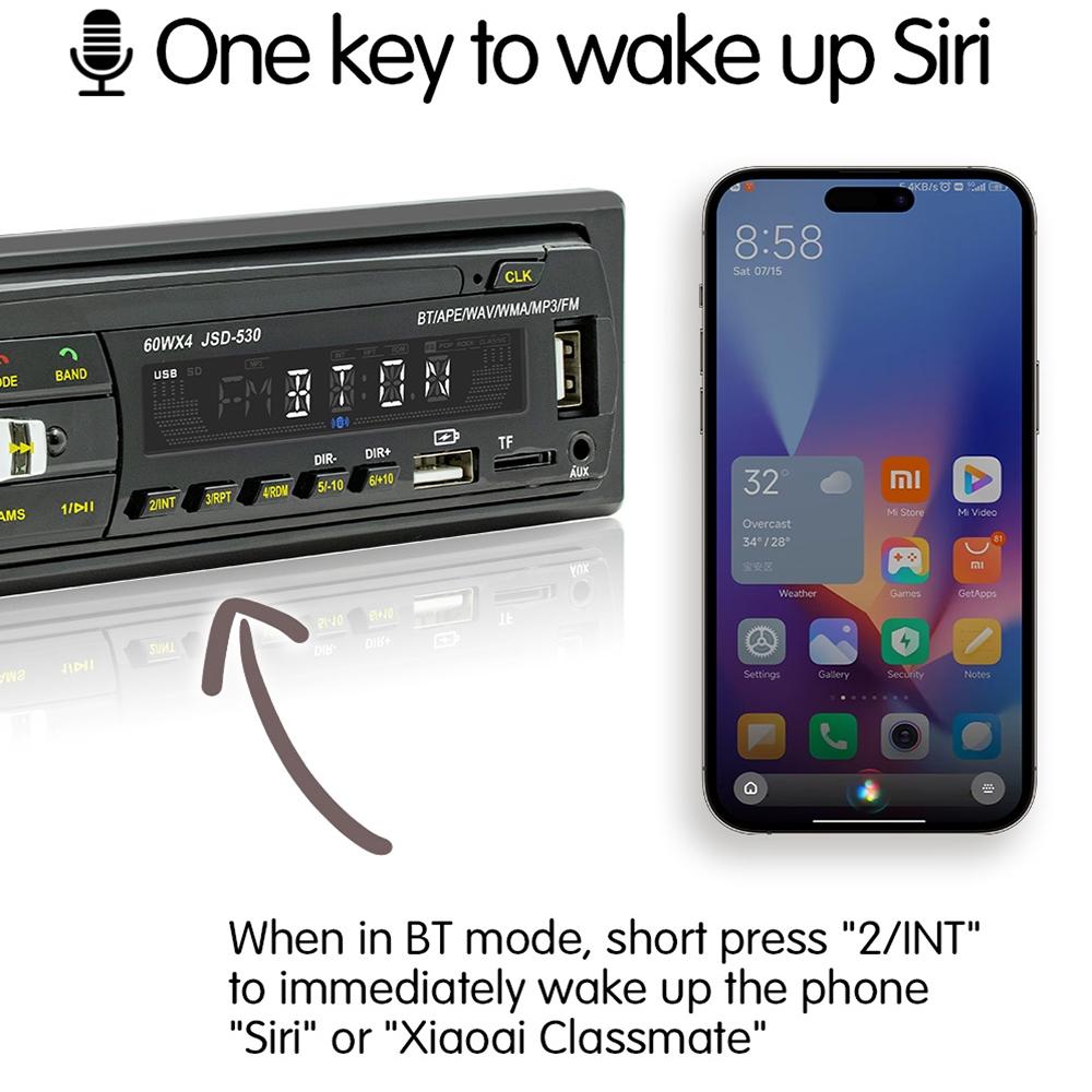 Bluetooth 5.0 Car Mp3 Player With Fm & Voice Assistant 6