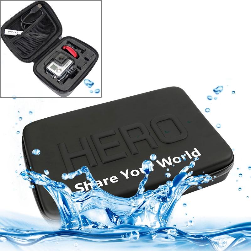 Portable Shockproof Waterproof Travel Case for Action Cameras - Fits Gopro Insta360 Dji - 16cm x 12cm x 7cm 3