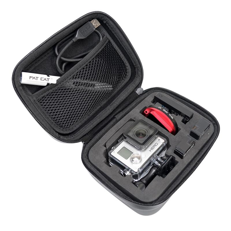 Portable Shockproof Waterproof Travel Case for Action Cameras - Fits Gopro Insta360 Dji - 16cm x 12cm x 7cm 7