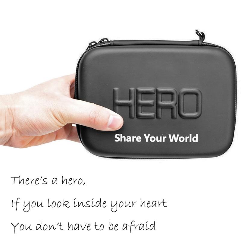 Portable Shockproof Waterproof Travel Case for Action Cameras - Fits Gopro Insta360 Dji - 16cm x 12cm x 7cm 11