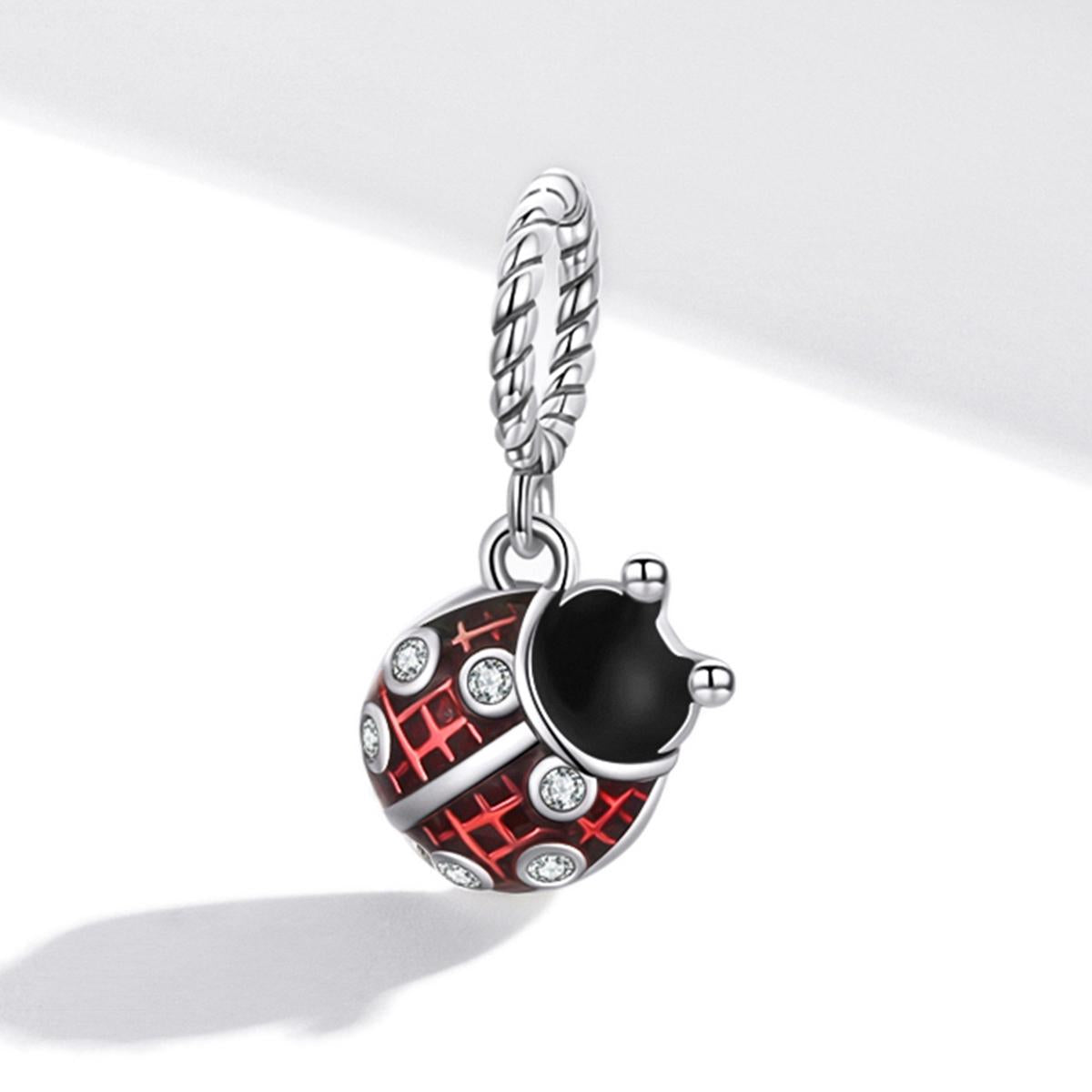 925 Sterling Silver Ladybug Pendant For Bracelets & Necklaces 3