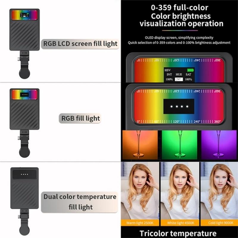 24 Effects Rgb Pocket Fill Light for Mobile Devices 6
