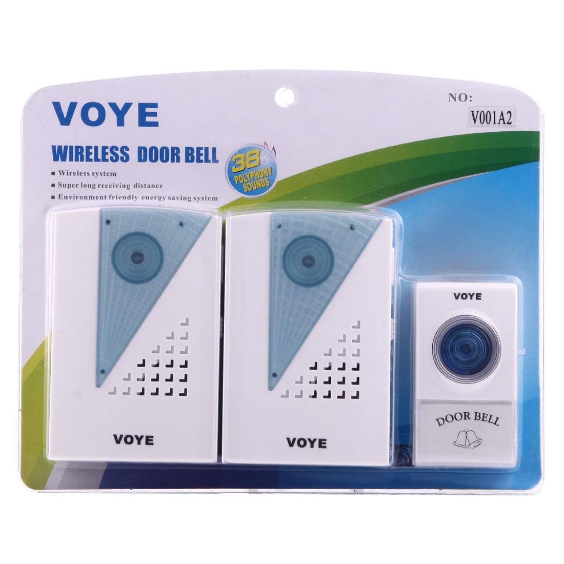 Smart Wireless Doorbell With Dual Receiver 120M Range 12
