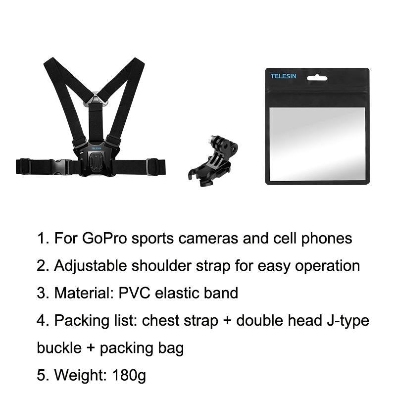 Sports Camera Chest Strap for Gopro / Action Riding Skiing Accessories 6
