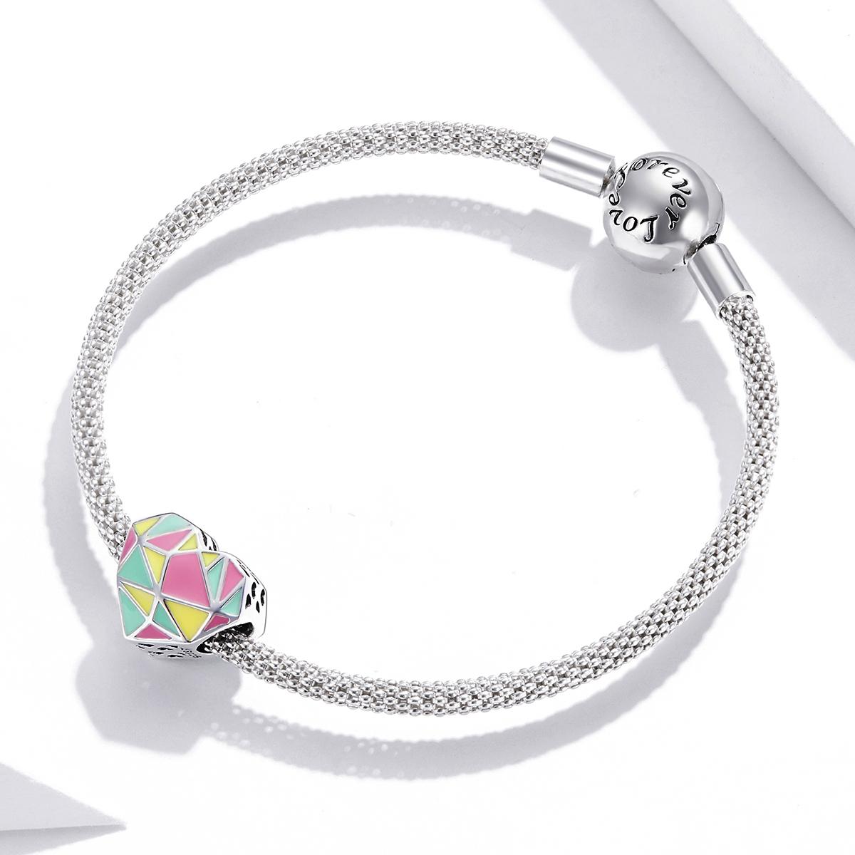 925 Sterling Silver Heart Beads For Diy Bracelets & Necklaces 8