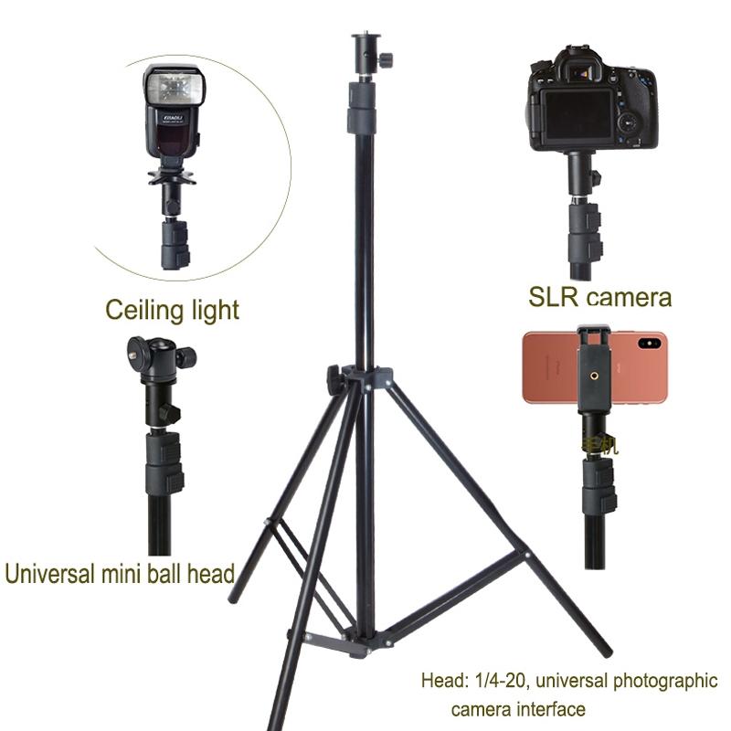Camera Light Stand Conversion Head With 1 / 4-Inch Mount And Umbrella Holder 7