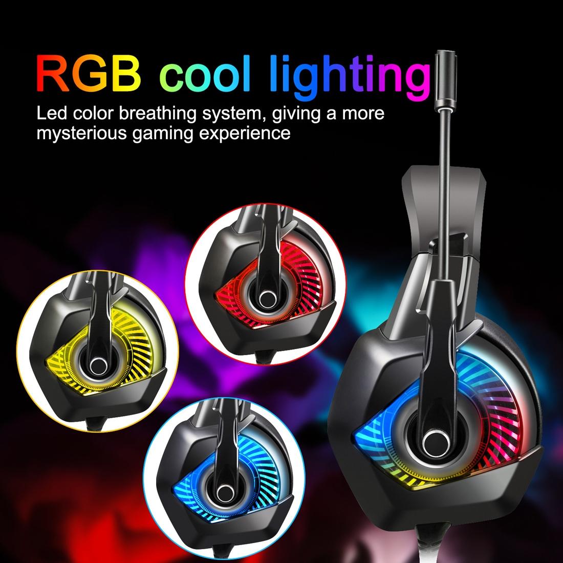 Surround Gaming Headset With Mic & Rgb Lights 6