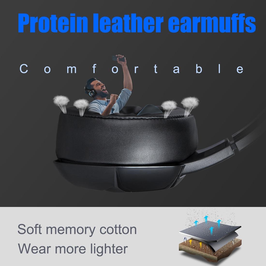 Surround Gaming Headset With Mic & Rgb Lights 9