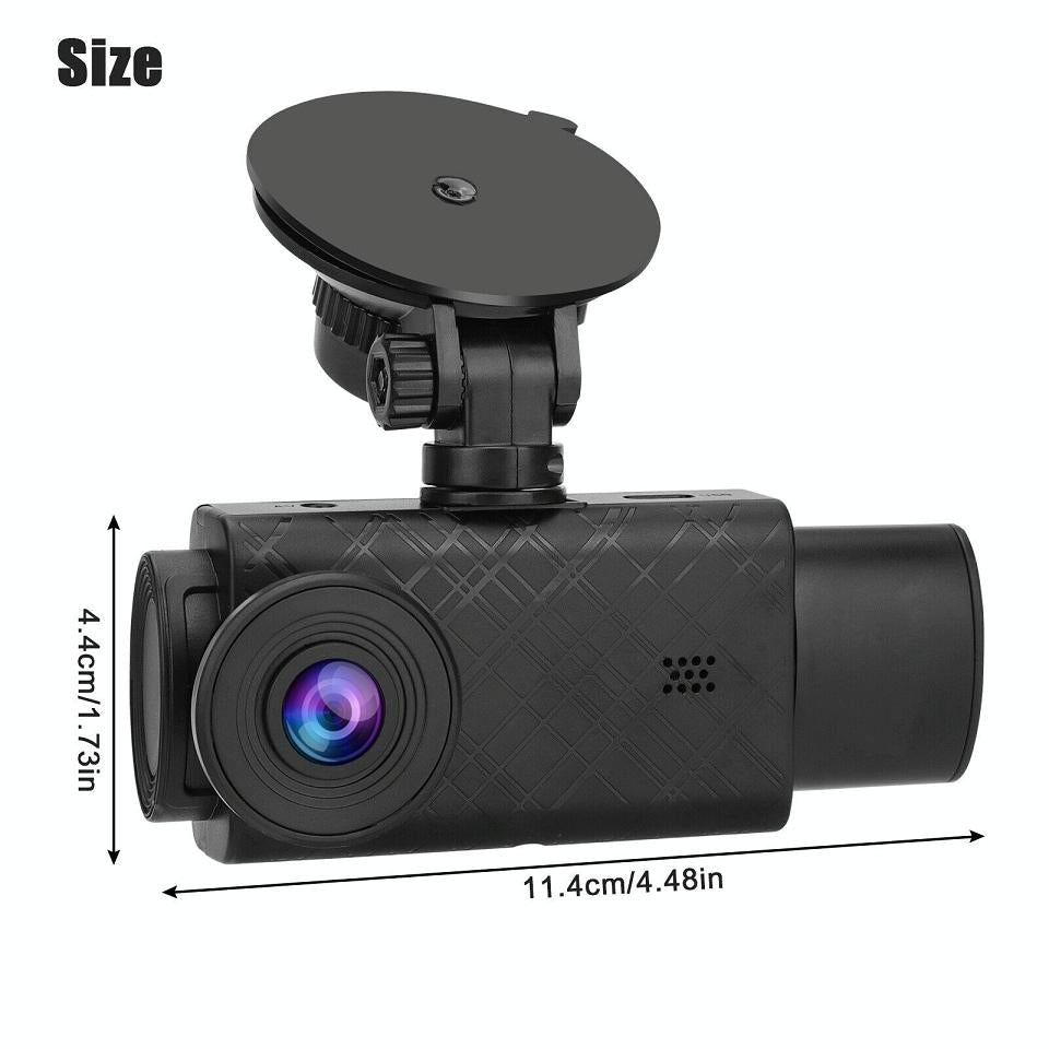 1080p 3-record Driving Recorder with 2 Screen 4