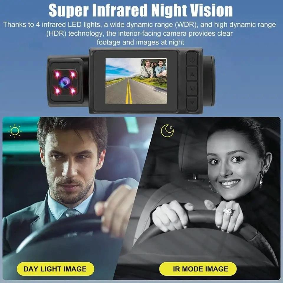1080p 3-record Driving Recorder with 2 Screen 6