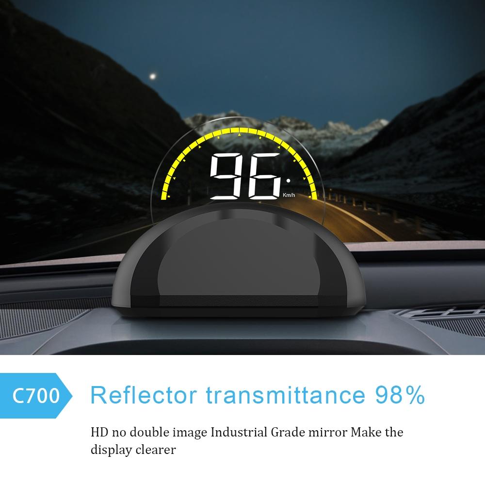 Universal Car Obd2 Hud 2.6 Inch Vehicle Head Up Display 12