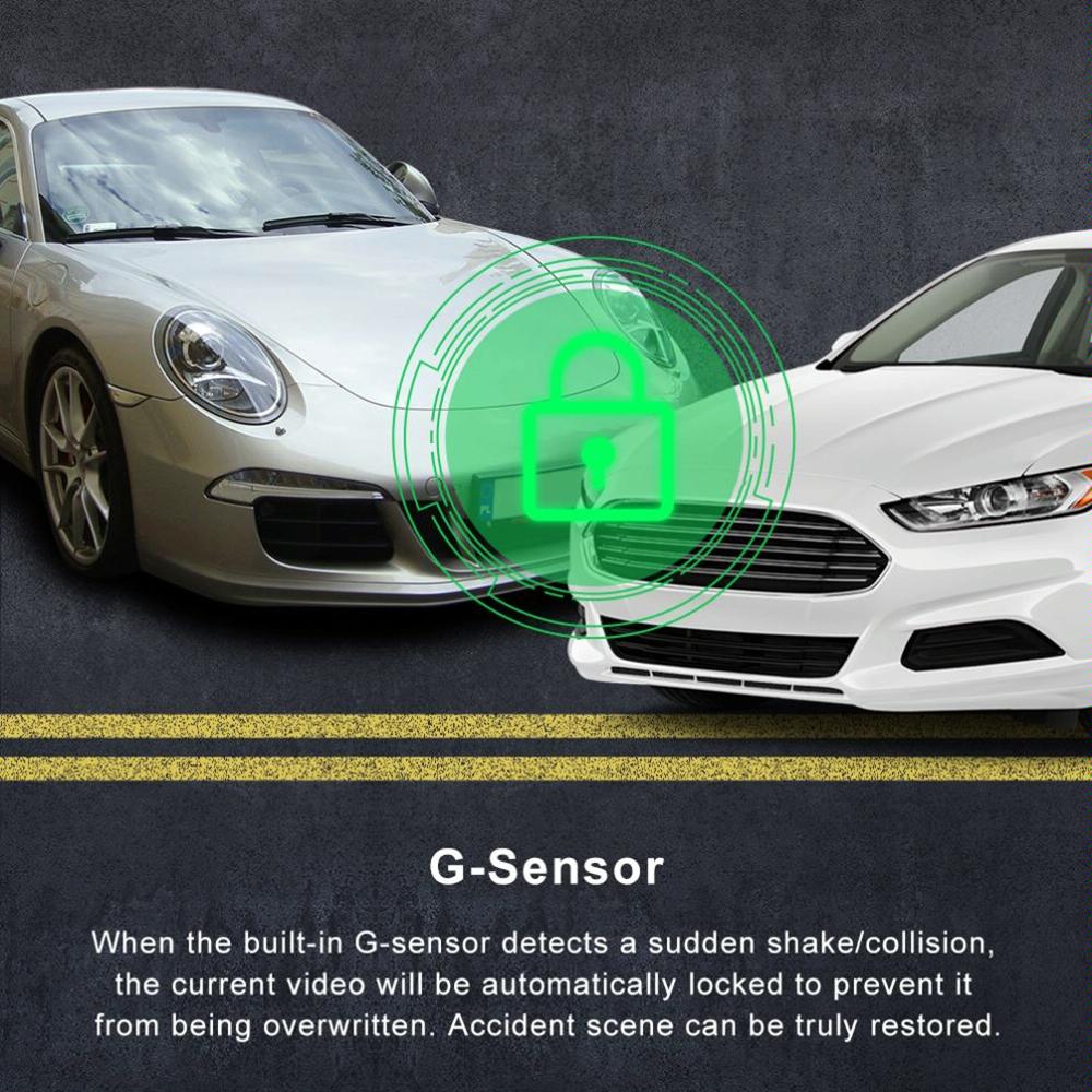 Hd Dual Camera Car Dash Cam with Infrared Night Vision 7