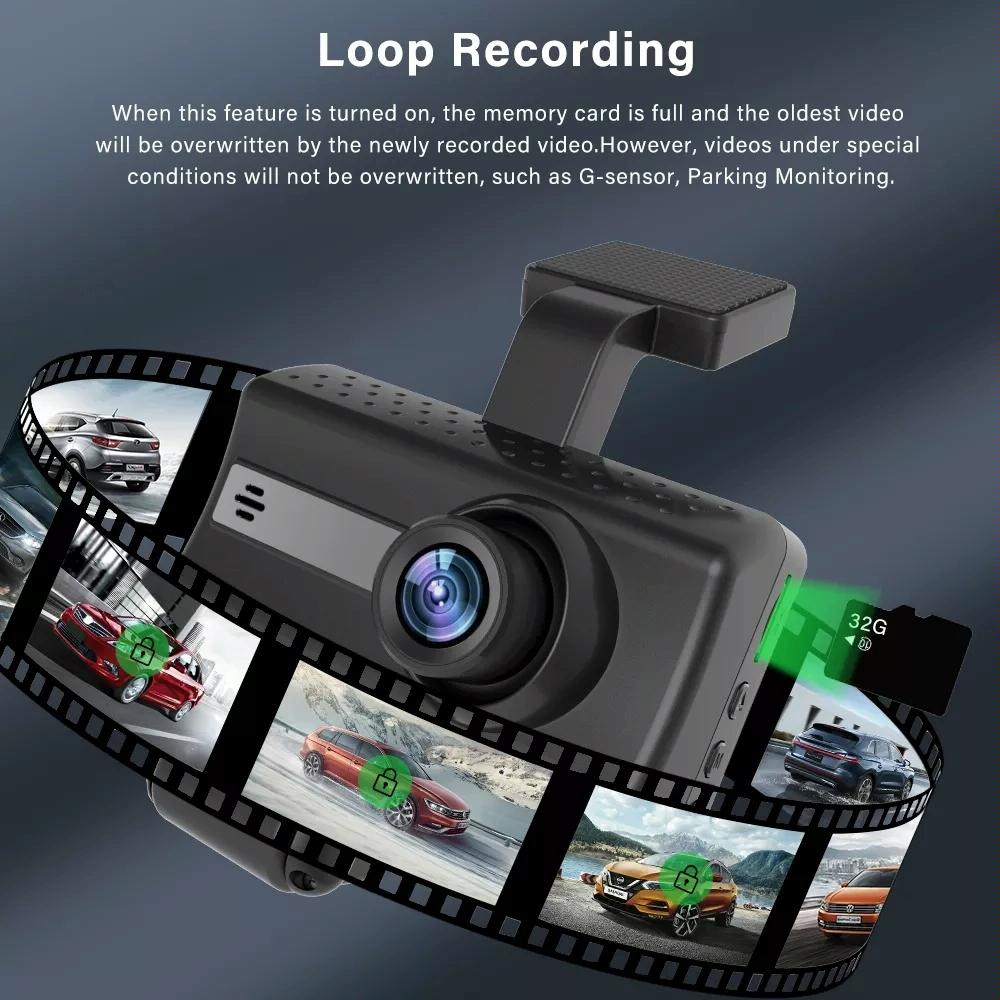 Hd Dual Camera Car Dash Cam with Infrared Night Vision 8