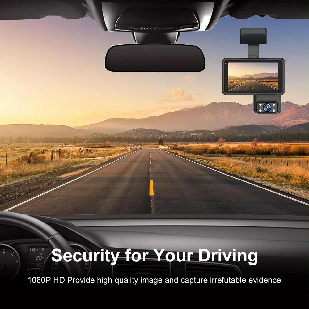 Hd Dual Camera Car Dash Cam with Infrared Night Vision 12