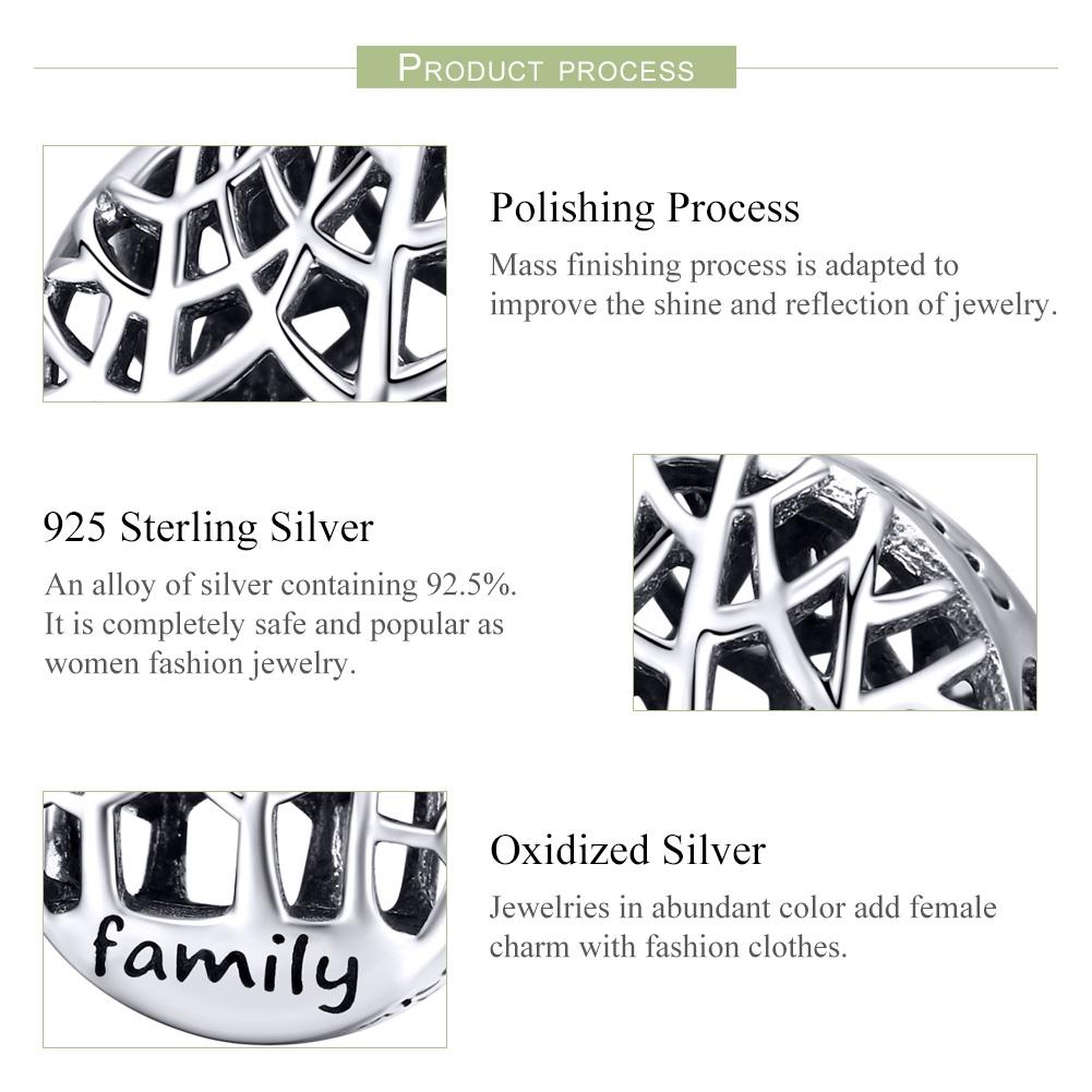 925 Sterling Silver Handmade Family Beaded Bracelet 5