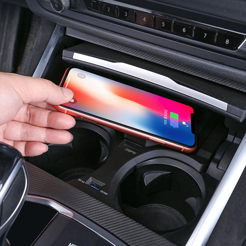 Wireless Car Charger for Bmw 3 Series 2020-2022 - 10w Qi Quick Charge 8