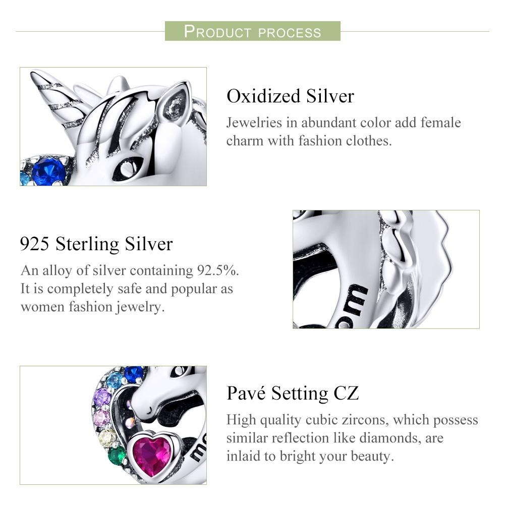 925 Sterling Silver Diy Unicorn Bracelet With Beads 5