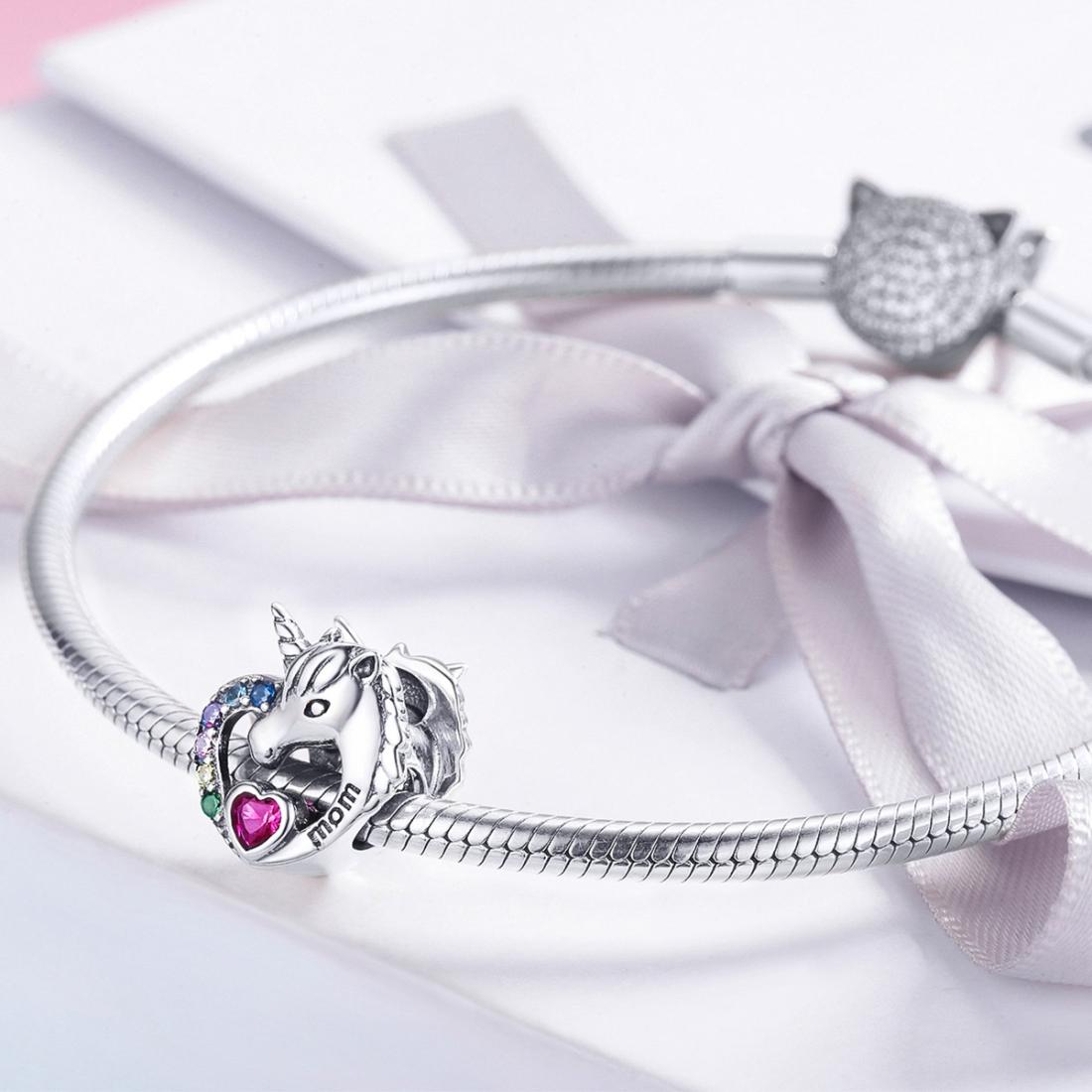 925 Sterling Silver Diy Unicorn Bracelet With Beads 7