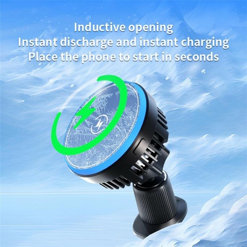Wireless Car Charger with Rgb Light and Magnetic Air Outlet 5