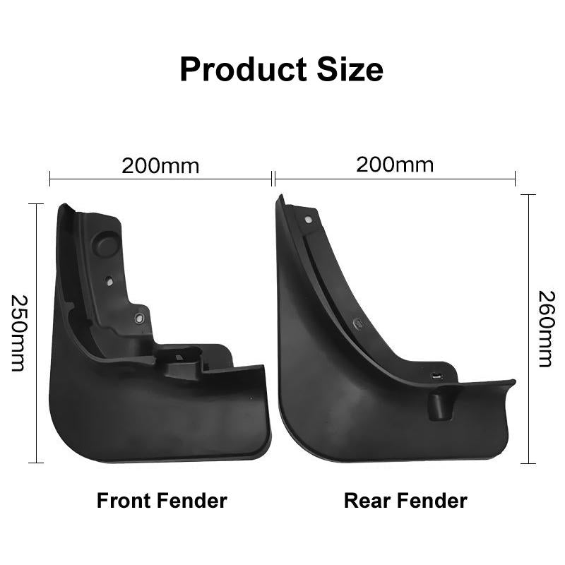 For Haval Jolion 2021 4Pcs / Set Car Auto Soft Plastic Splash Flaps Fender Guard 4