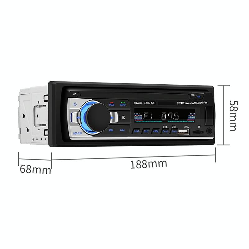 12V Car Dual Usb Charger Radio Receiver Mp3 Player Fm & Bluetooth Remote Control 3