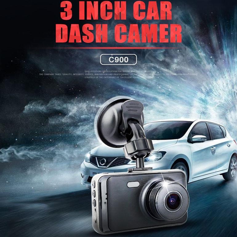 1080p Hd Dual-lens Driving Recorder with Motion Detection - 3 Inch 3