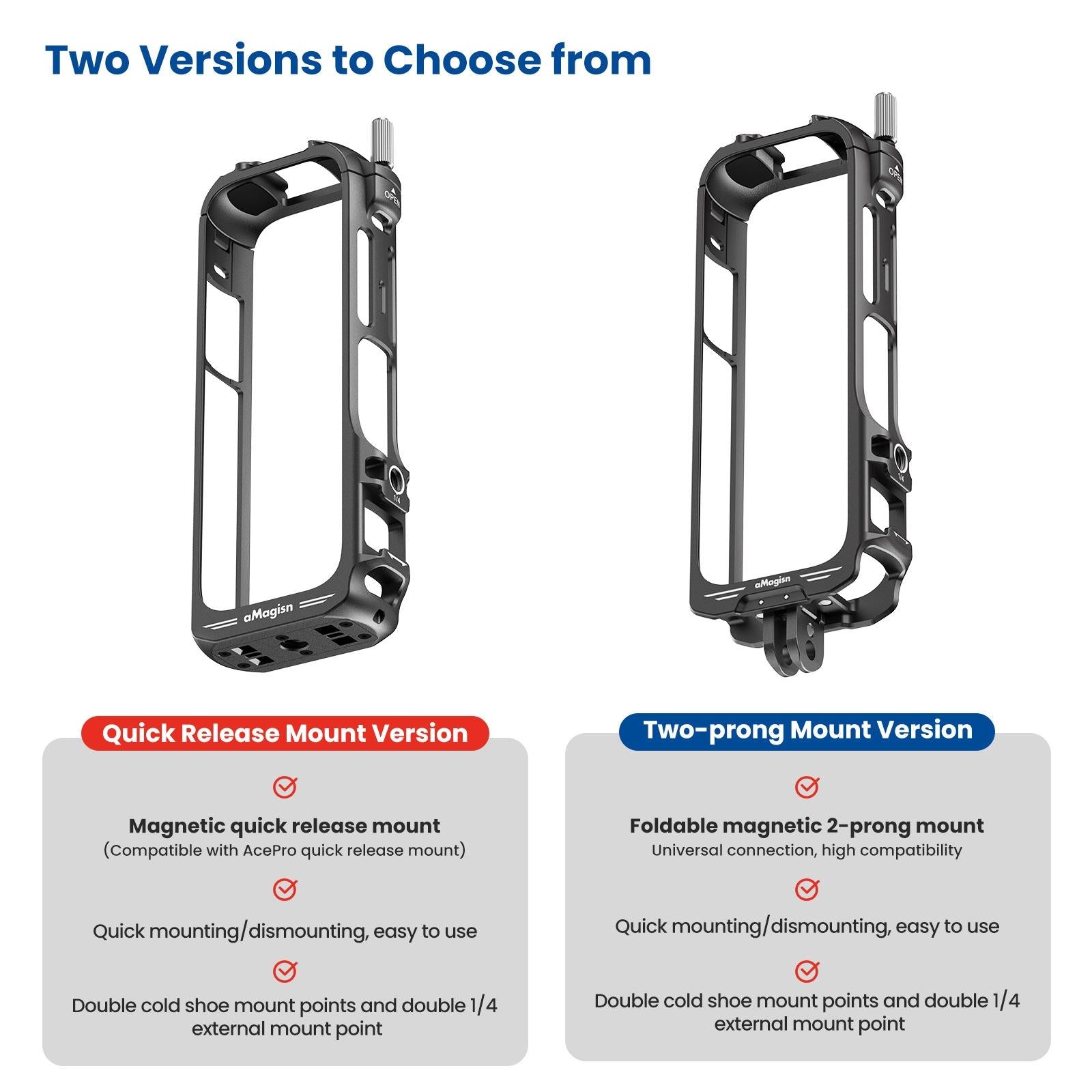Amagisn Metal Protective Housing for Insta360 X4 - Quick Release 4