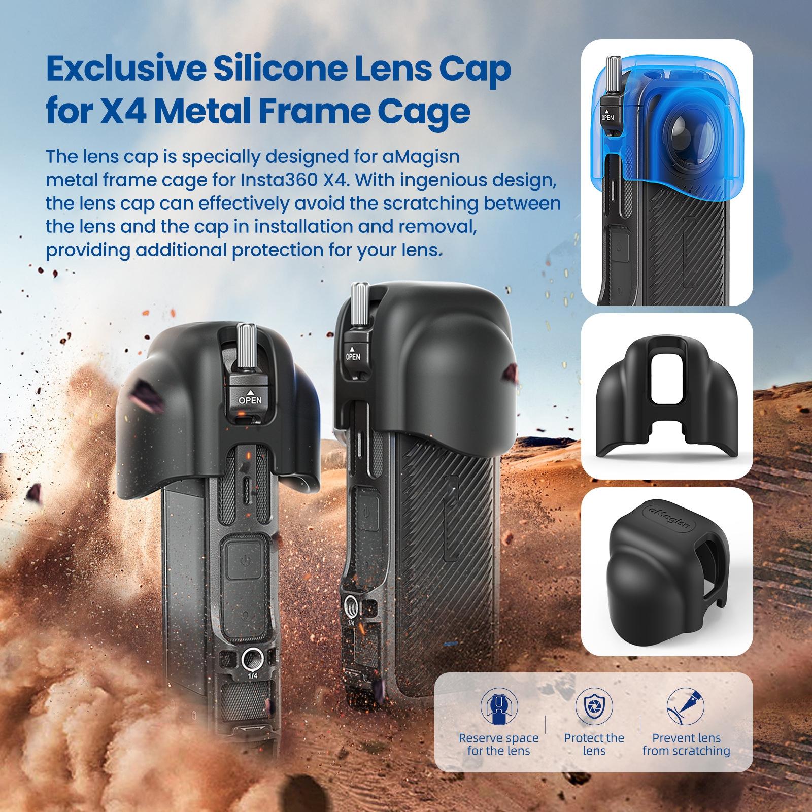 Amagisn Metal Protective Housing for Insta360 X4 - Quick Release 7