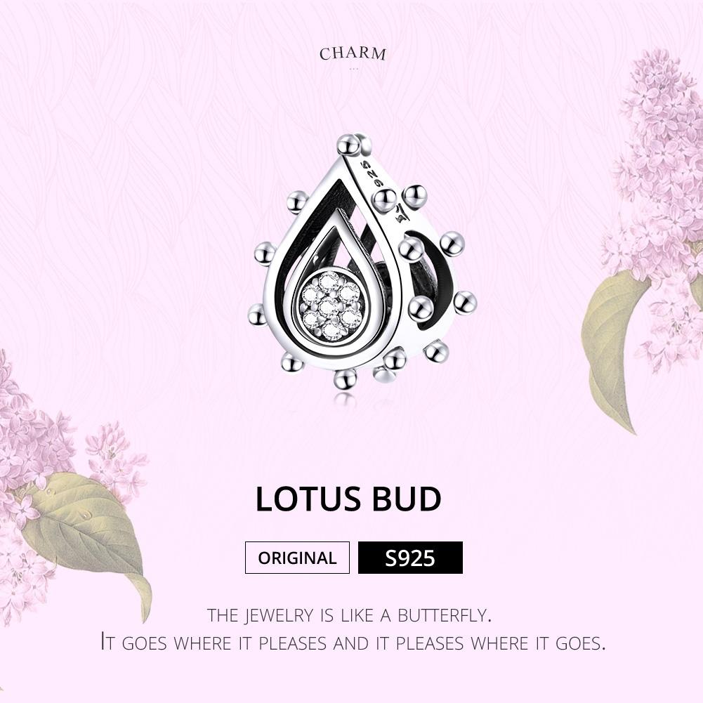 925 Sterling Silver Lotus Bud Beads For Diy Bracelets & Necklaces 4