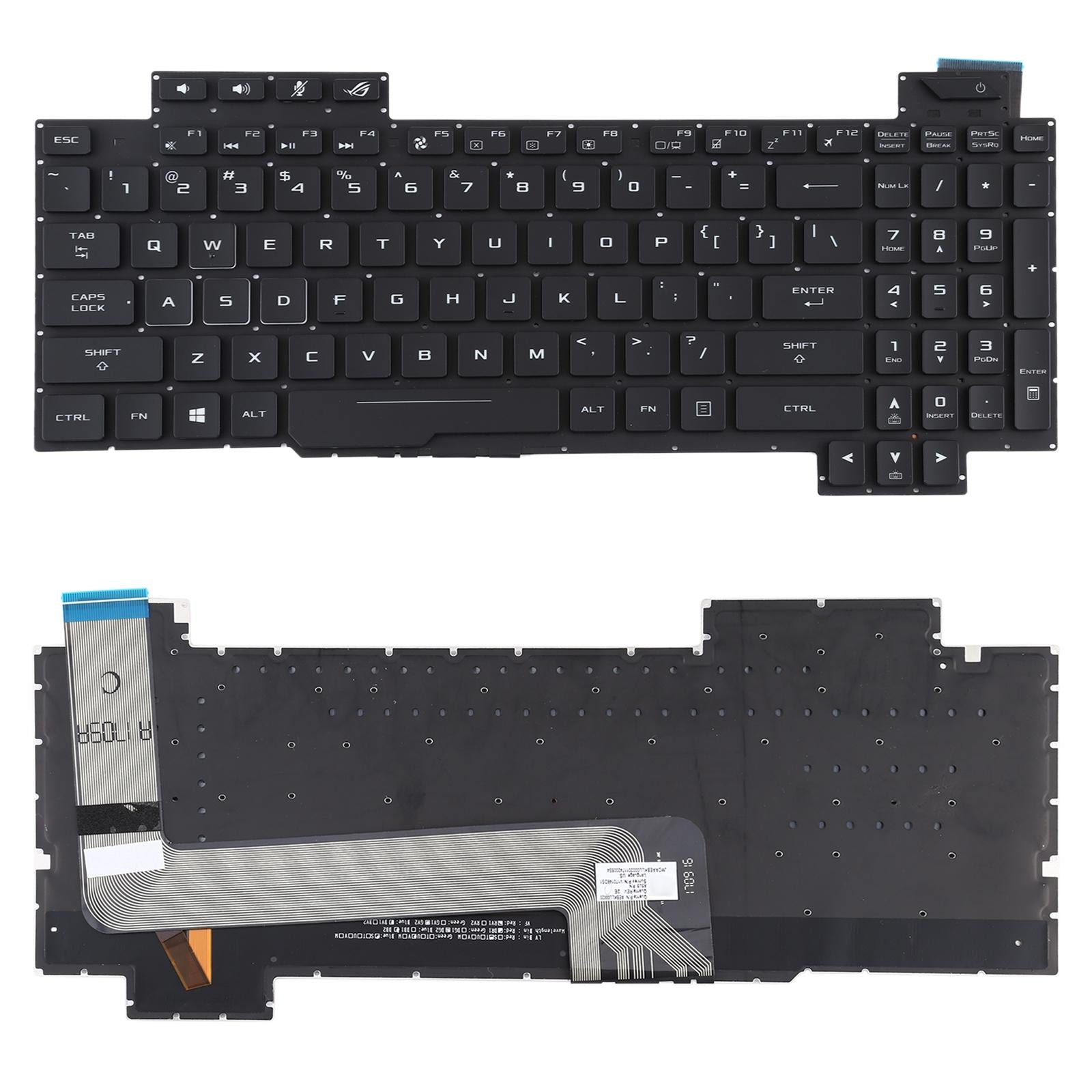 Backlit us Keyboard for Asus Rog Strix Gl503 / 703 Series