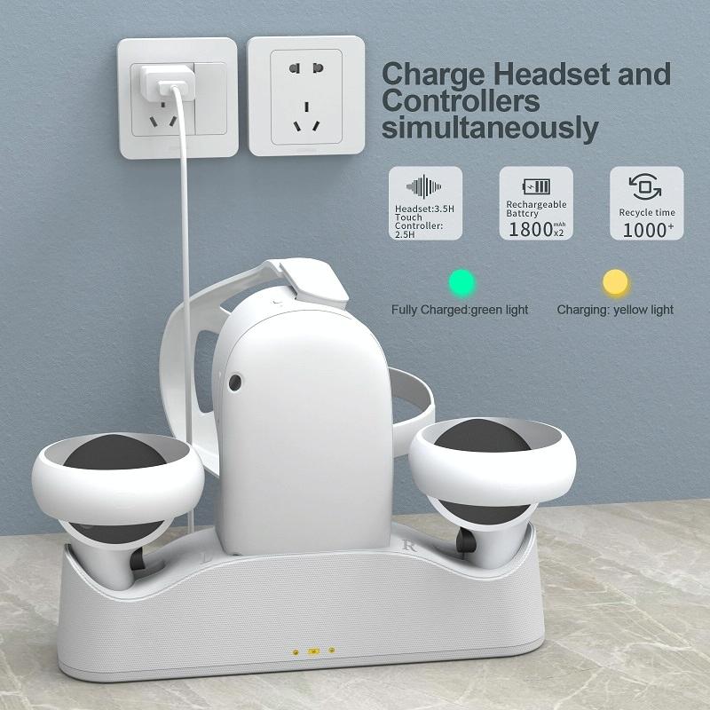 Meta Quest Magnetic Charger with Vr Grip 6
