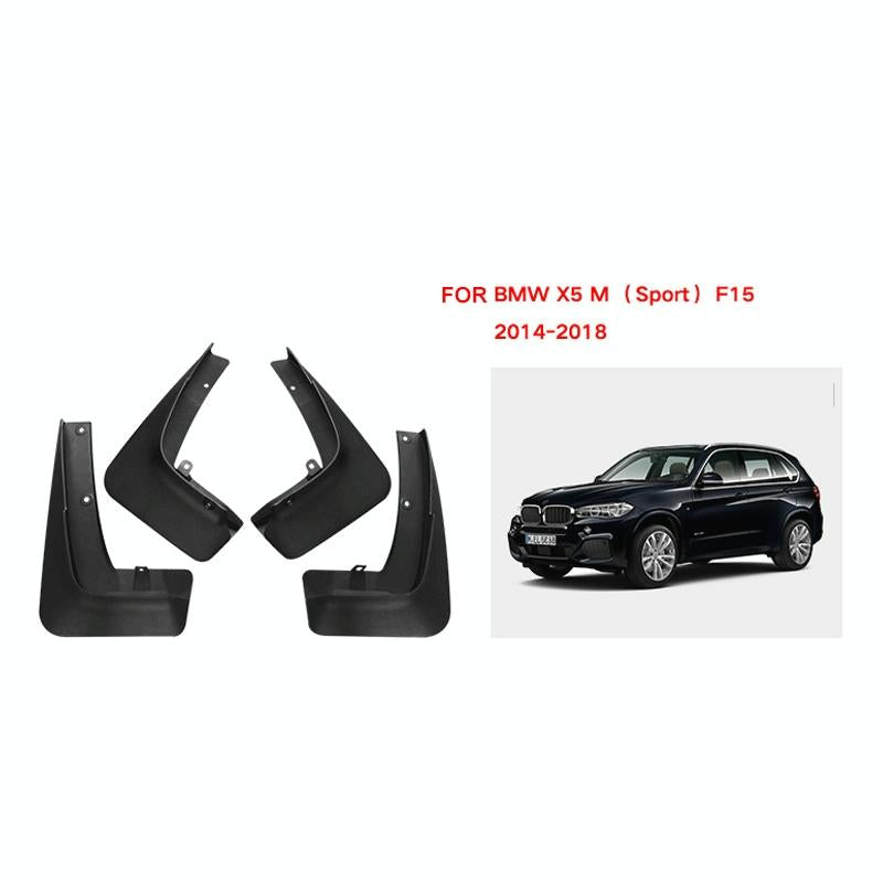 For Bmw X5 M Sports F15 2014-2018 4Pcs / Set Car Auto Soft Plastic Splash Flaps Fender Guard 3