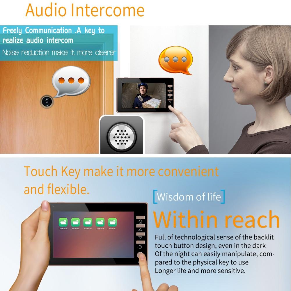 4.5 Screen Security Camera With Night Vision & Motion Detection - Tf Card Support 12