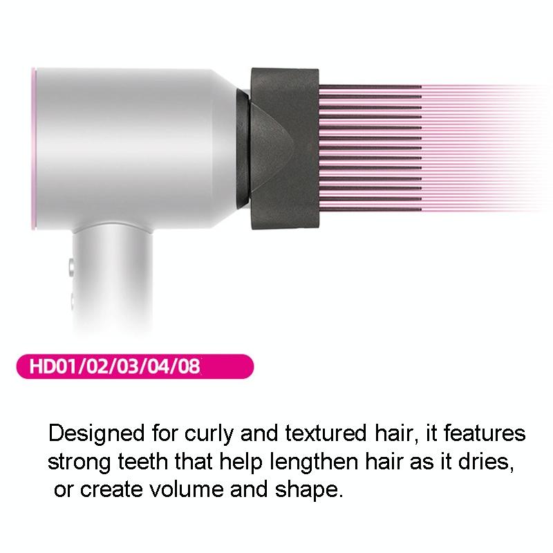Dyson Hair Dryer Styling Tool with Wide Tooth Comb and Smoothing Nozzle 6