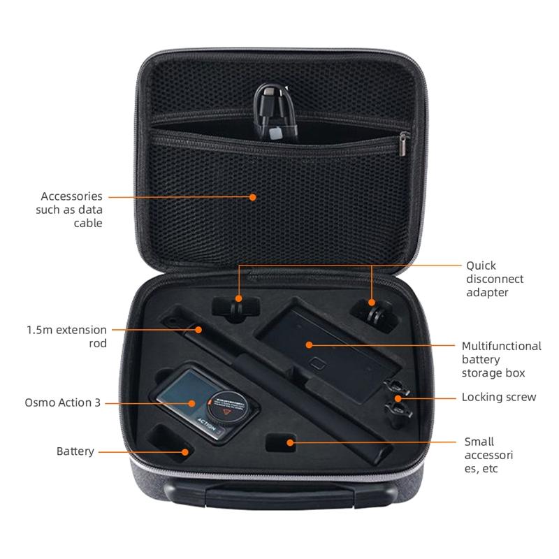 Waterproof Portable Protective Case for Dji Action 3 - Storage Bag 6