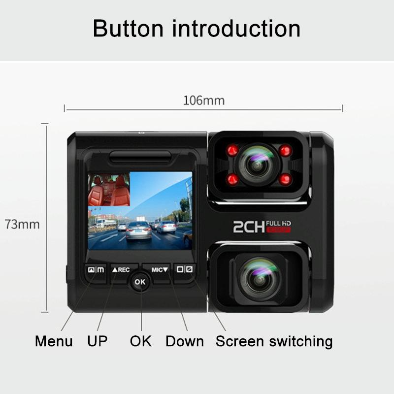 360-degree Panoramic Dual-lens Hd Driving Recorder with Wifi and Night Vision 4