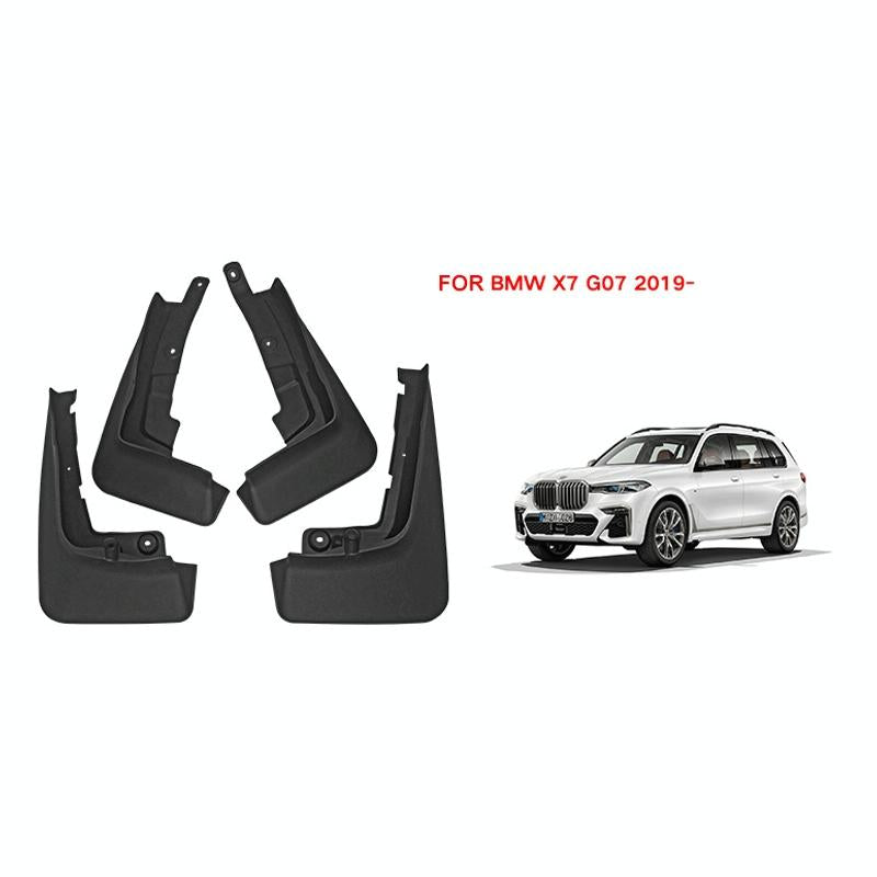 For Bmw X7 2019-2023 4Pcs / Set Car Auto Soft Plastic Splash Flaps Fender Guard Without Pedals 3