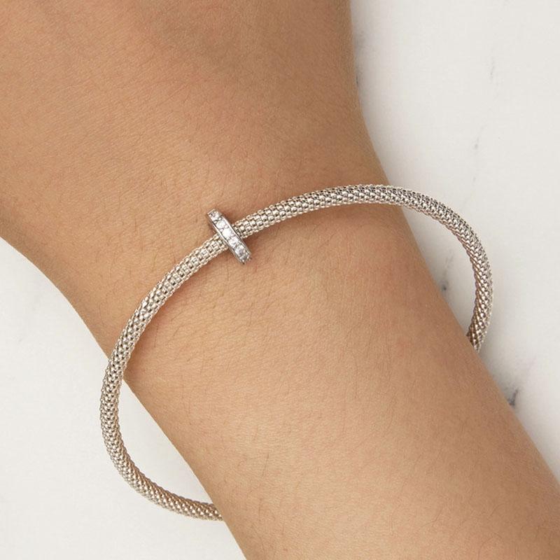 Universal Buckle Spacer Bead Platinum Plated 7