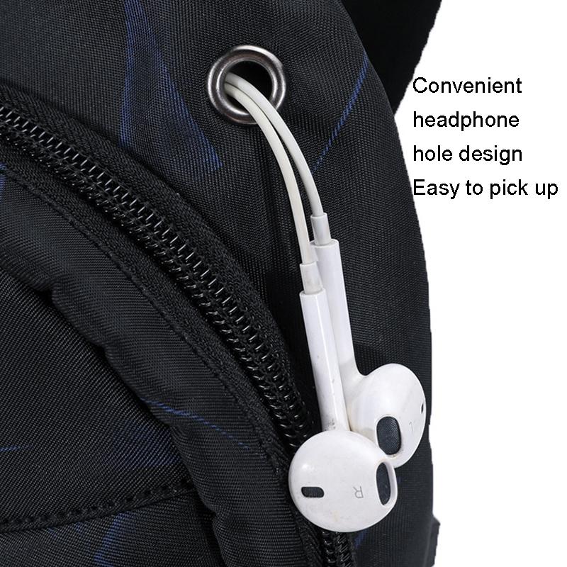 Dynamic Blue Oxford Cloth Chest Bag For Men Multi Functional Messenger Bag For Sports Travel Xqb993 5