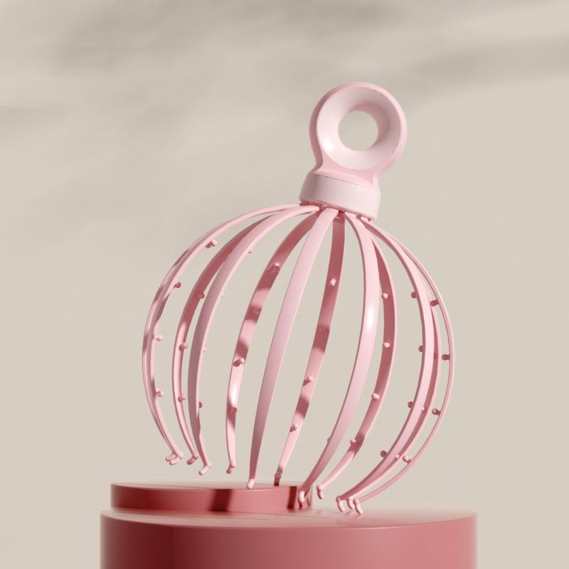 12-Claw Scalp Massager For Relaxation Pink 3
