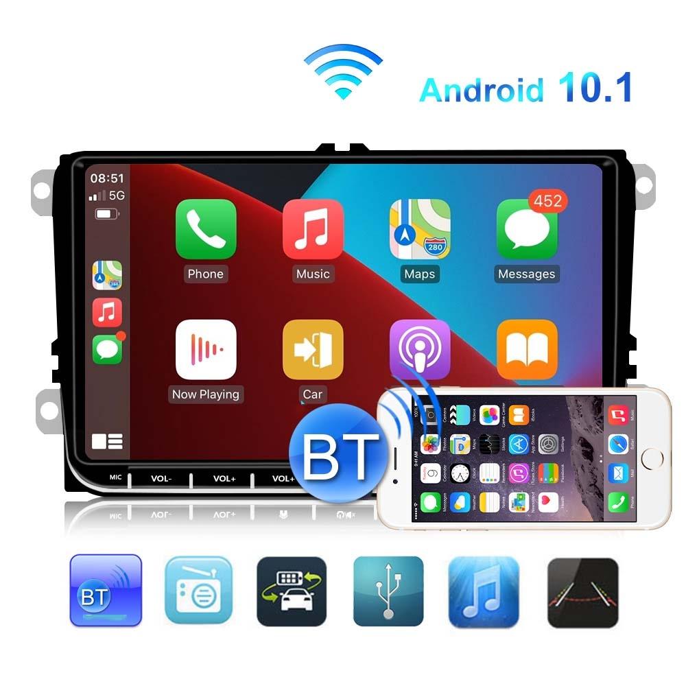 9 Inch Carplay Android10.0 Navigator For Volkswagen - 1 + 16G - Standard + 12Lights Camera 13