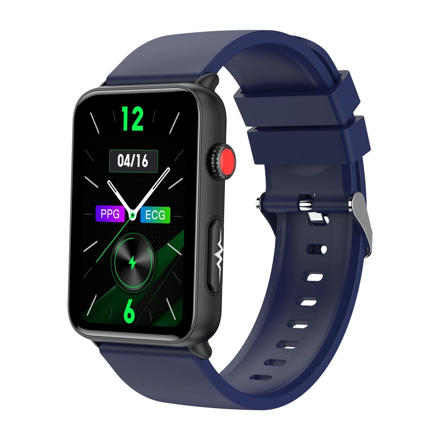 Bluetooth Smart Watch With Ecg Temperature And Heart Rate - Black Leather 4