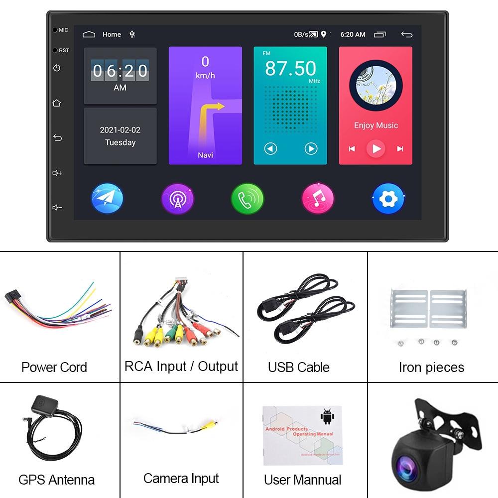 9 Inch Android Car Navigation Player + Ahd Camera - Wifi 2 + 32G Universal Central Control 3