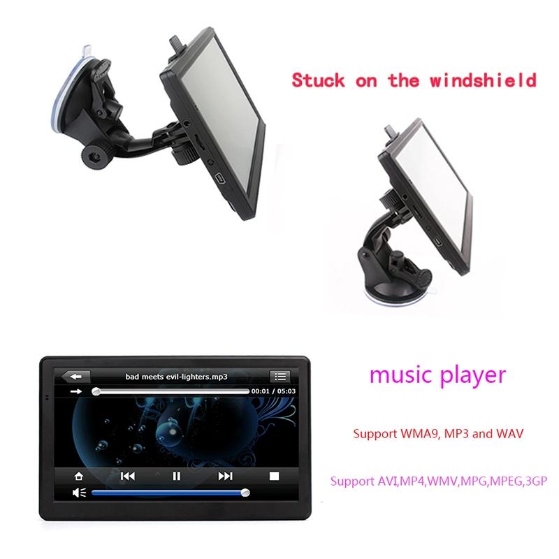7 Inch Car Gps Navigator - 8G + 128M Resistive Screen Fm / Tf Card North America Map 6