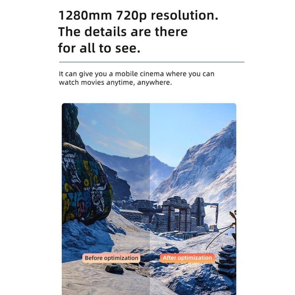 Smart Led Projector - 100 Ansi Lumens 1280X720P Basic Version 4