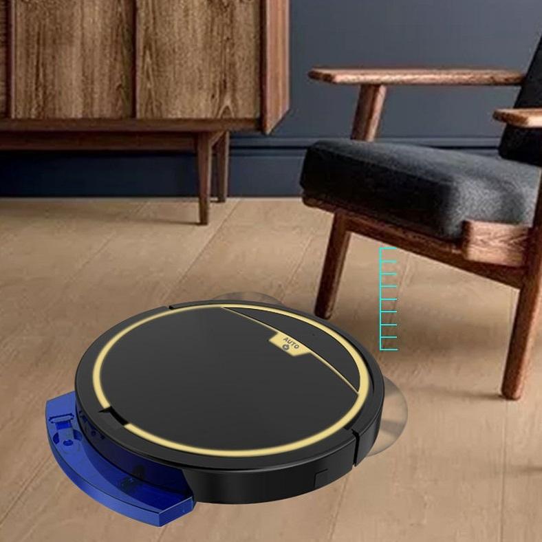 Smart Automatic Sweeping Robot with Mopping Function - Anti-fall - Black 5