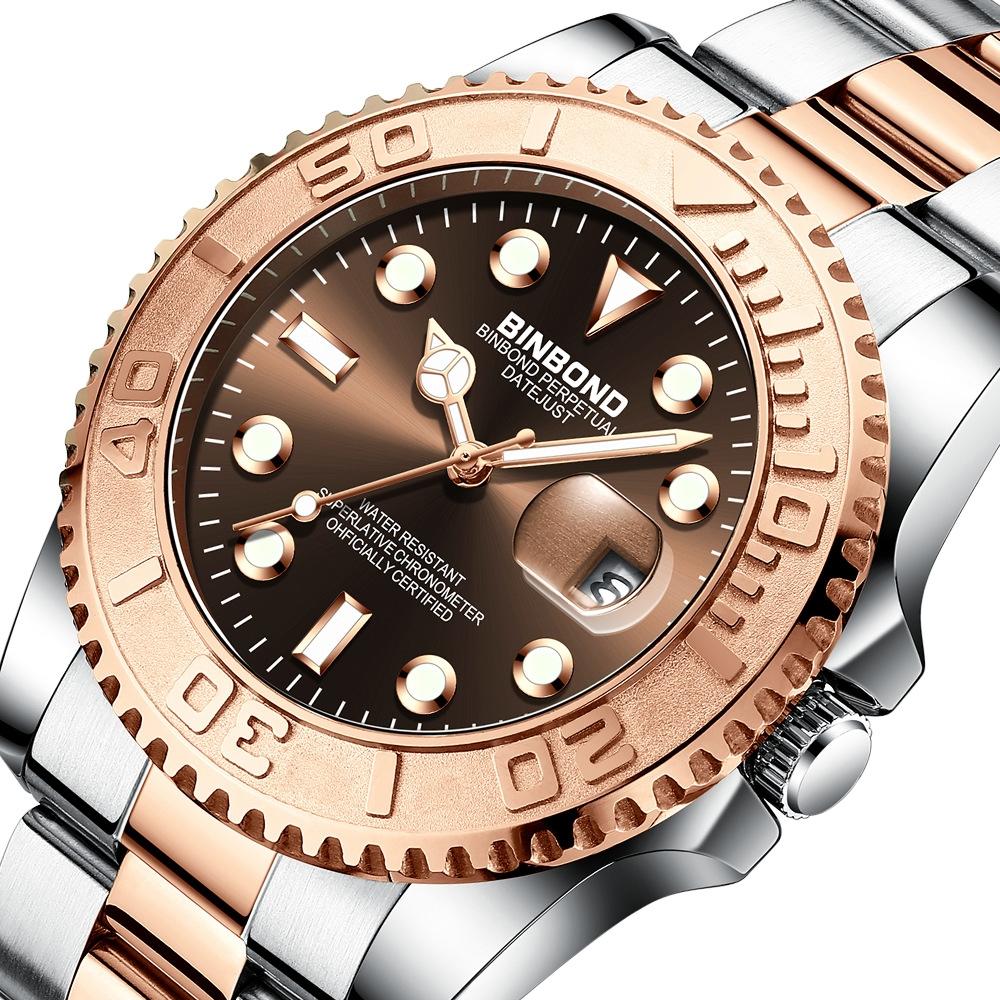 Waterproof Luminous Metal Gear Sports Watch - 30m 6