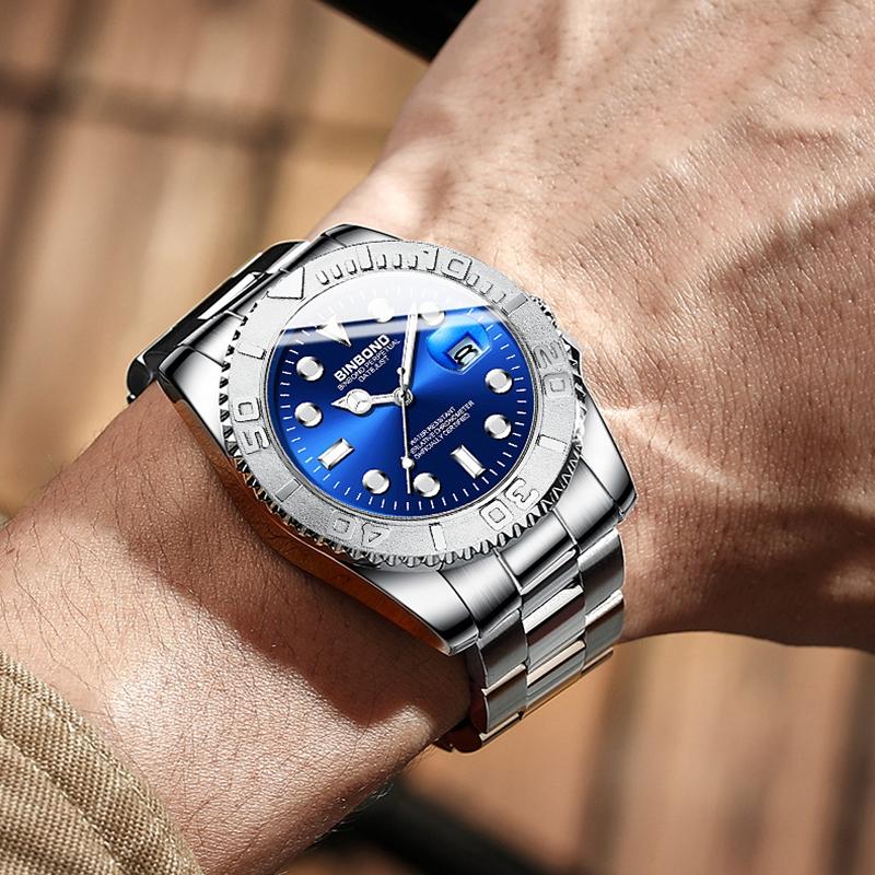 Waterproof Luminous Metal Gear Sports Watch - 30m 7