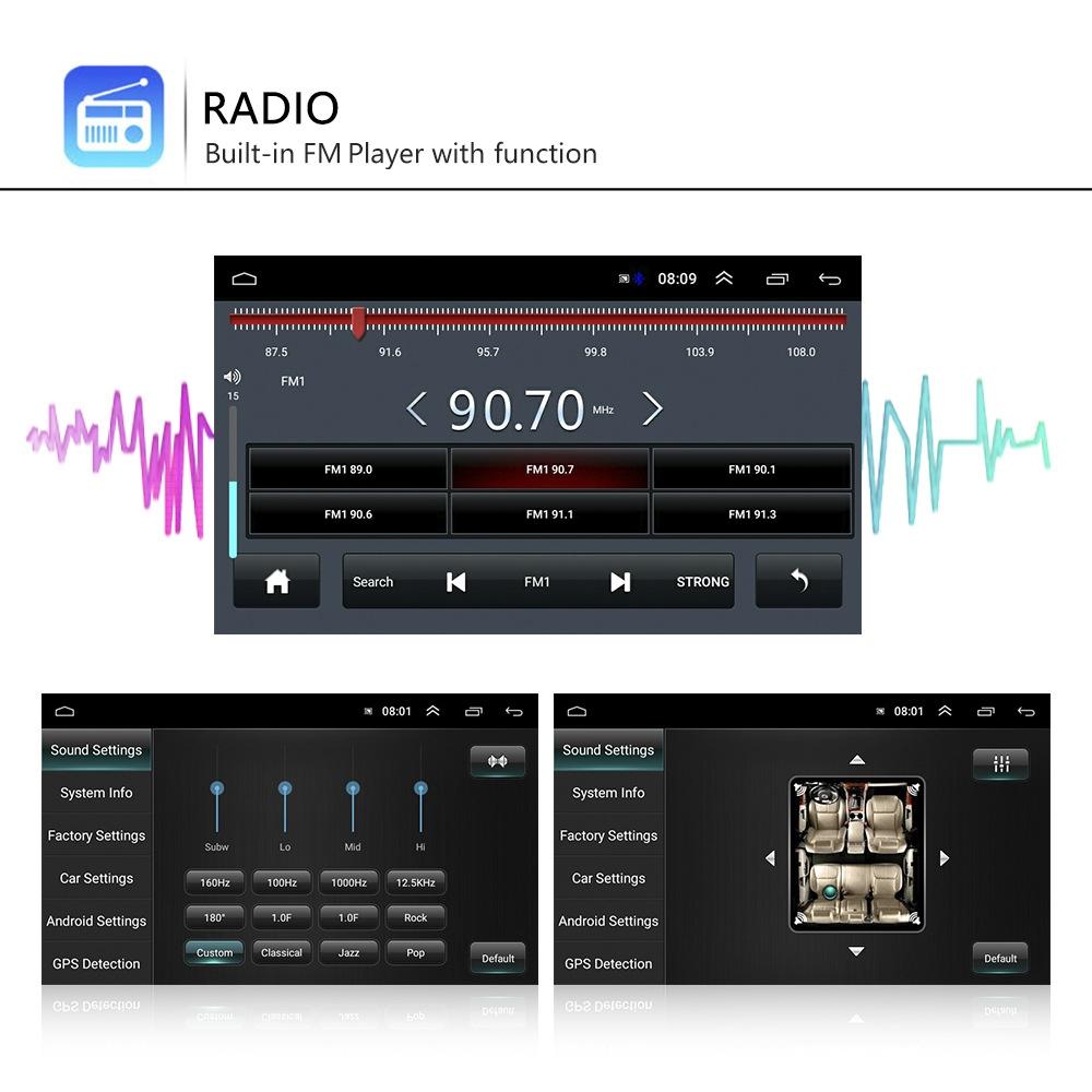 7 Inch Android Car Navigation Player For Volkswagen With Wireless Carplay - 1 + 16G - 12Lights Camera 7