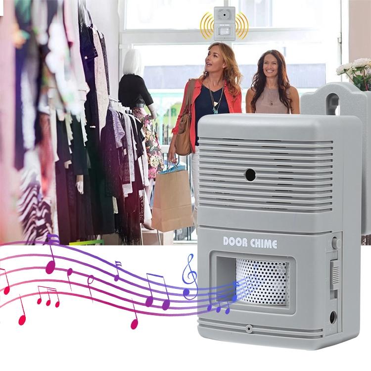 Grey Wireless Door Chime For Visitor Alert 8
